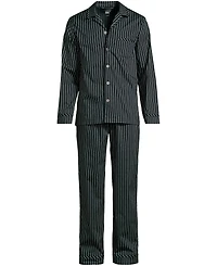 Lands' End Men's Long Sleeve Temperature Regulating Woven Sleep Set