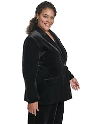 Calvin Klein Plus Padded One Button Jacket
