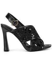 Karl Lagerfeld Paris Colbie X band Sequin Sandals
