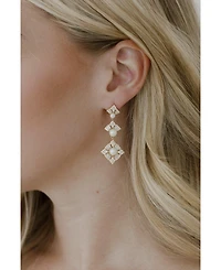 Untamed Petals Margaux Pearl Drop Earrings