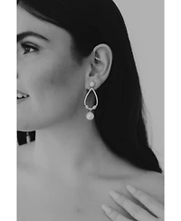 Untamed Petals Muse Pearl Drop Earrings