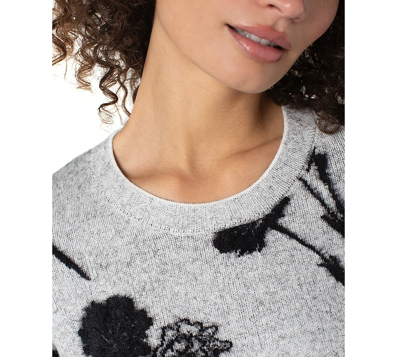 Liverpool Los Angeles Petite Long Sleeve Crewneck Sweater