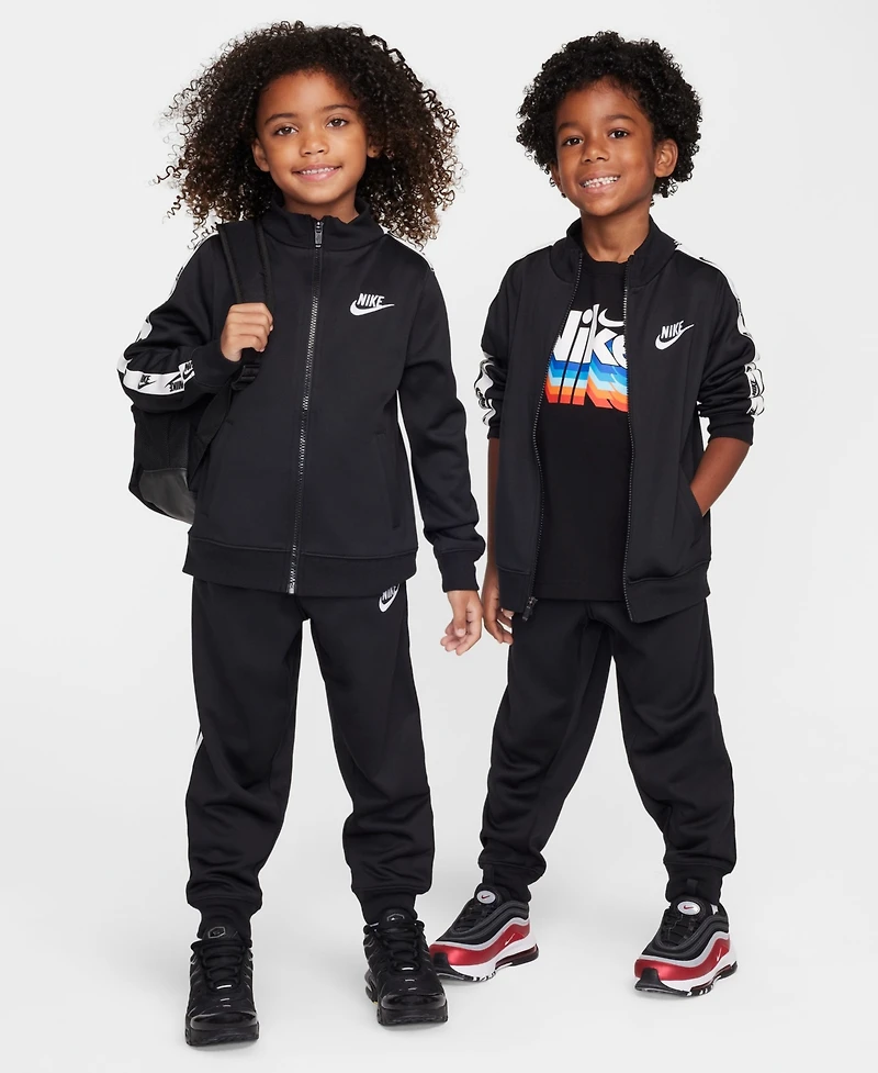 Nike Little Boys Dri-fit Full-Zip with Logo Taping Trim Jacket & Pants, 2-Piece Set
