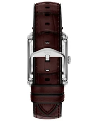 Fossil Men's Carraway Automatic Brown Croco Leather Watch, 30mm