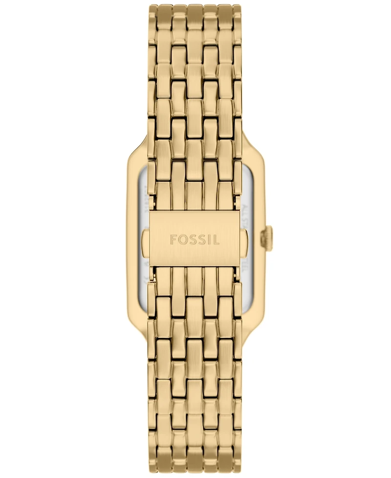 Fossil Women's Raquel Three-Hand Gold-Tone Stainless Steel Watch, 23mm