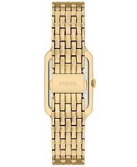 Fossil Women's Raquel Three-Hand Gold-Tone Stainless Steel Watch, 23mm