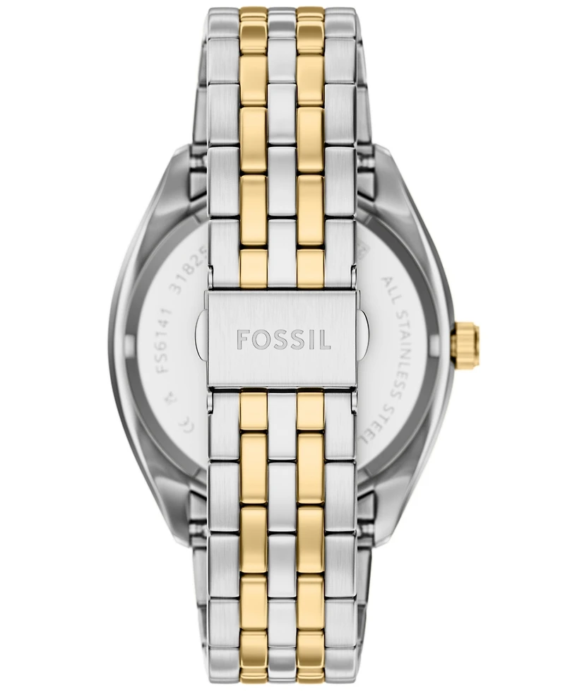 Fossil Men's Campbell Three-Hand Day-Date Two-Tone Stainless Steel Watch, 42mm