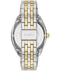 Fossil Men's Campbell Three-Hand Day-Date Two-Tone Stainless Steel Watch, 42mm