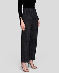 Avec Les Filles Women's Elastic Cinched Jeans