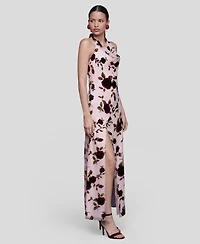 Avec Les Filles Women's Cowl Neck Maxi Dress