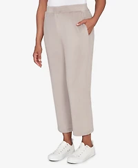 Alfred Dunner Petite Calm Luxe Double Knit Average Length Pants