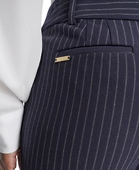 Tommy Hilfiger Women's Mid Rise Striped Sutton Trouser