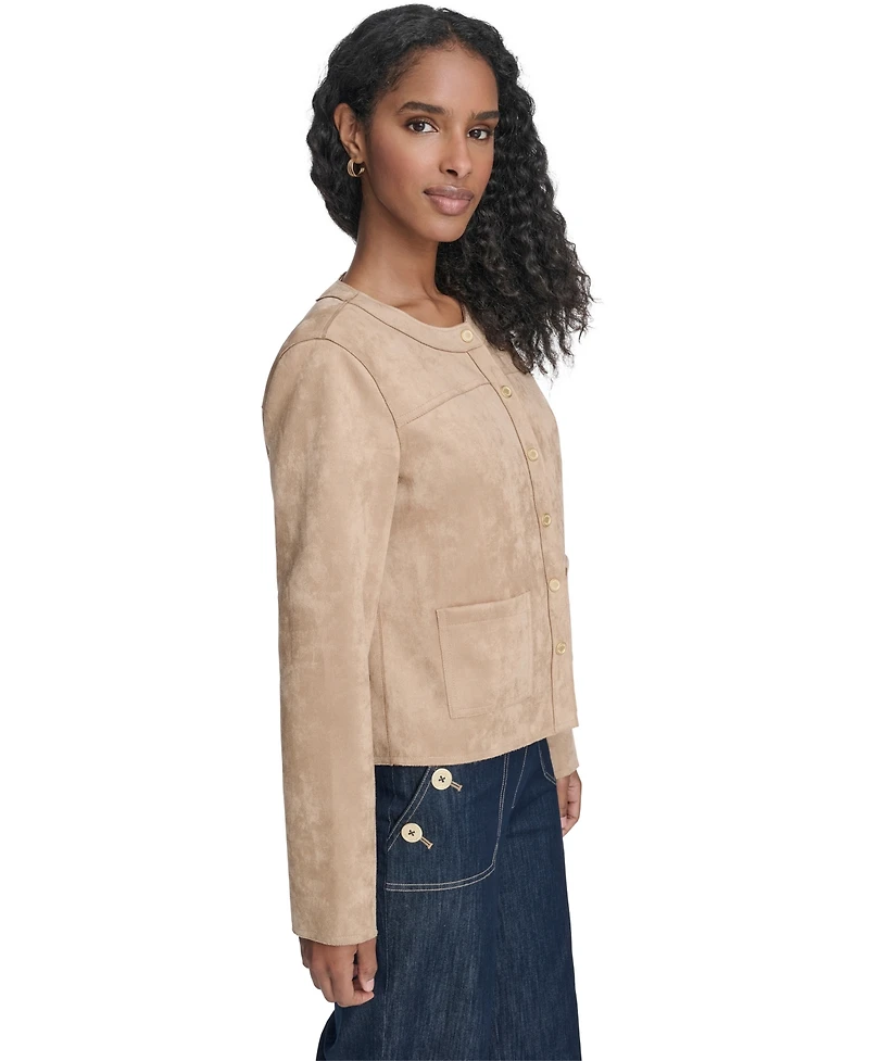 Tommy Hilfiger Women's Long Sleeve Snap Front Jacket
