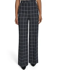 Tommy Hilfiger Women's High Rise Windowpane Sailor Pants