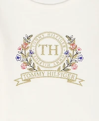 Tommy Hilfiger Girls Toddler 2T-4T 3-Piece T-Shirt, Vest and Leggings Set