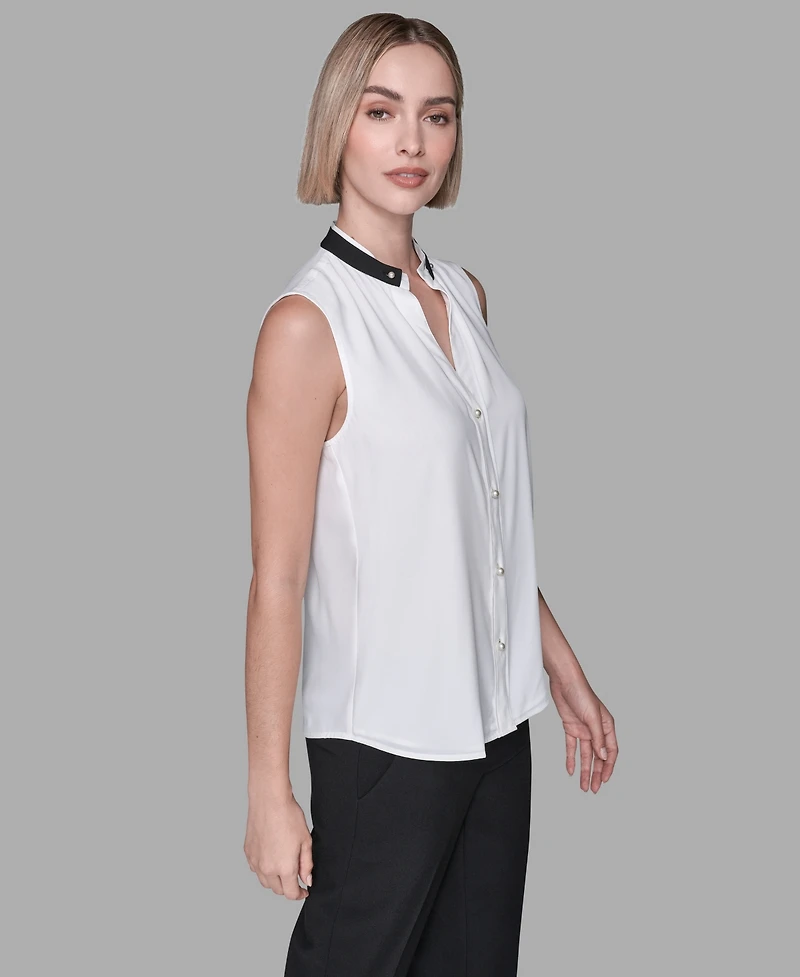 Karl Lagerfeld Paris Women's Sleeveless Top