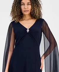 Connected Petite Capelet Sheath Dress
