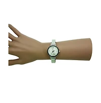 Silver Black Olivia Pratt Every Day Textured Metal Bangle Watch