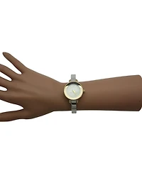 Olivia Pratt Two Tone Metallic Round Face Bangle Women Watch