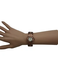 Copper Circles Shape Bangle Women Watch