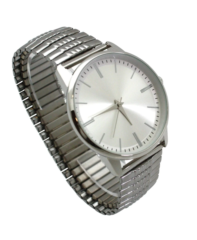 Olivia Pratt Silver Retro Everyday Stretch Women Watch