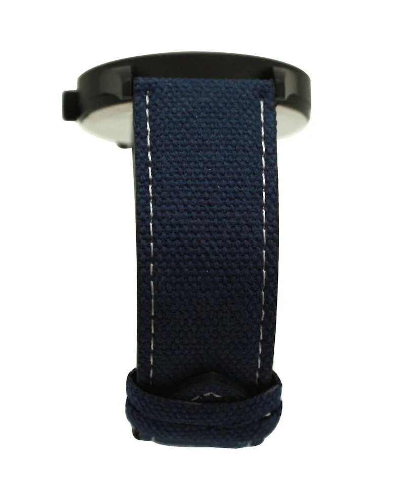 Olivia Pratt Navy Silver Denim Band Big Face and Numbers Men Watch