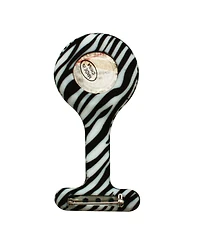 Olivia Pratt Zebra Printed Silicone Fob Nurse Watch