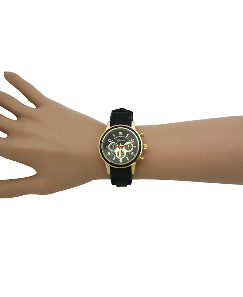 Olivia Pratt Black Women's Stainless Steel Fashion Watch