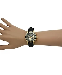 Olivia Pratt Black Women's Stainless Steel Fashion Watch
