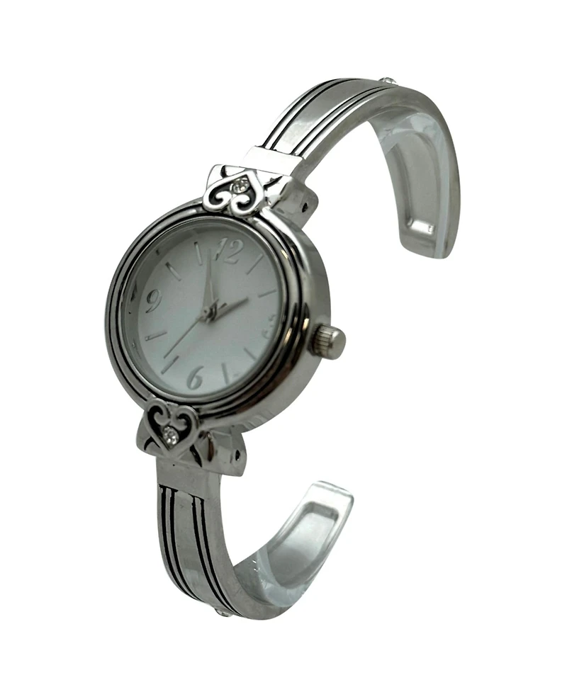 Olivia Pratt Elegant Heart Detailed Cuff Women Watch