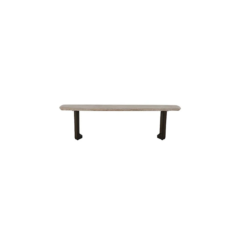 Porter Designs Nest Solid Wood Dining Bench, White