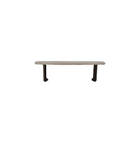 Porter Designs Nest Solid Wood Dining Bench, White