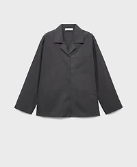 Mango Women's Poplin Pajama Shirt