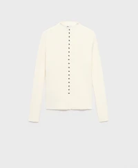 Mango Women's Fine Rib Knit Cardigan