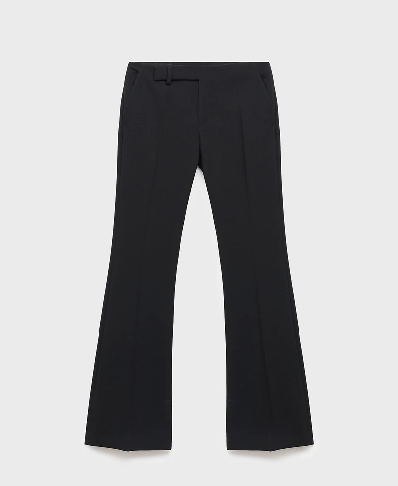 Mango Women's Mid-Rise Flare Pants