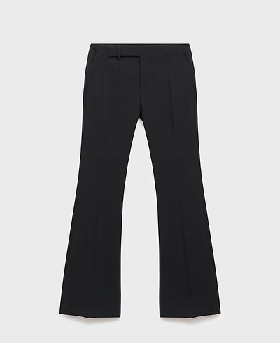Mango Women's Mid-Rise Flare Pants