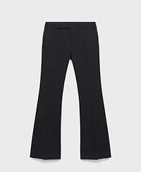 Mango Women's Mid-Rise Flare Pants