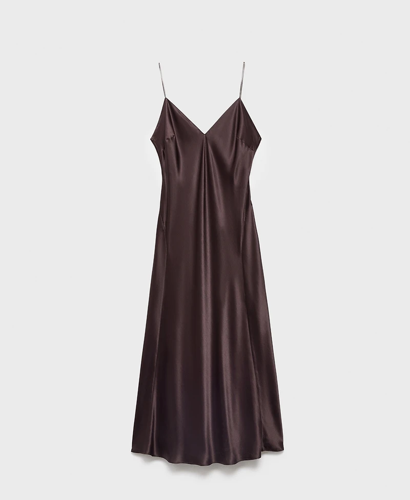 Mango Women's Silk Satin Dress