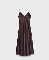 Mango Women's Silk Satin Dress