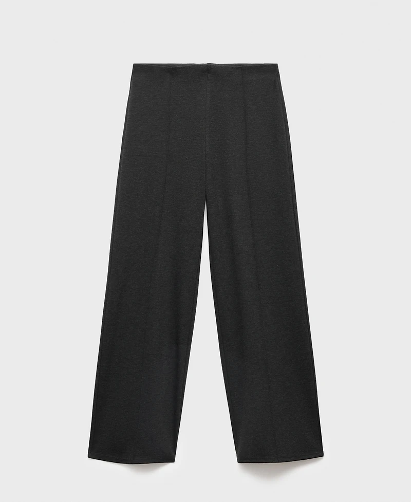 Mango Women's Elastic Waist Straight-Fit Pants