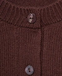 Mango Women's Chunky Knit Wool-Blend Cardigan
