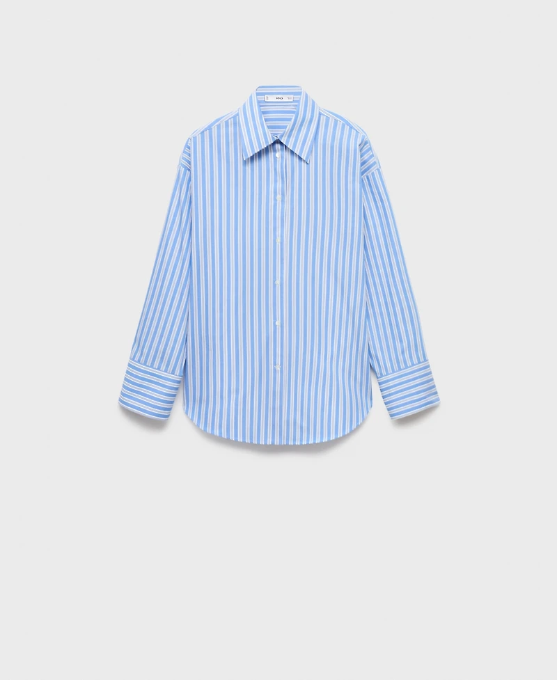 Mango Women's Cotton Striped Shirt