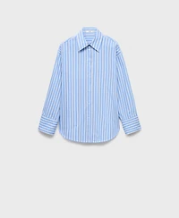 Mango Women's Cotton Striped Shirt
