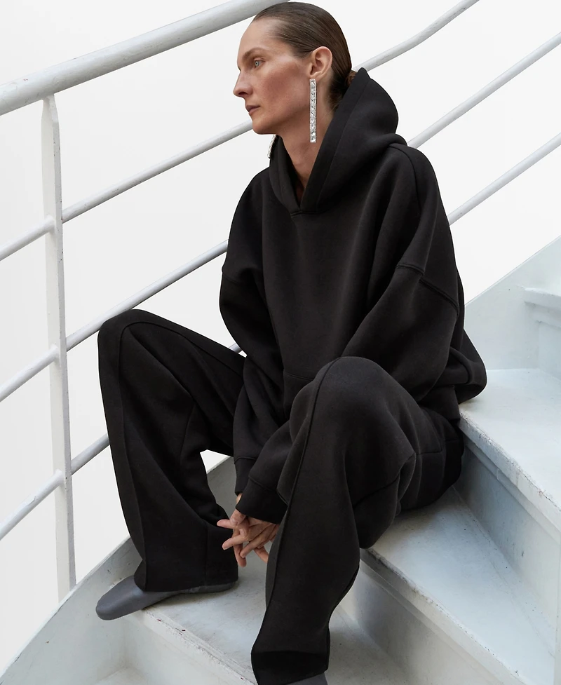 Mango Women's Seam Detail Jogger Pants