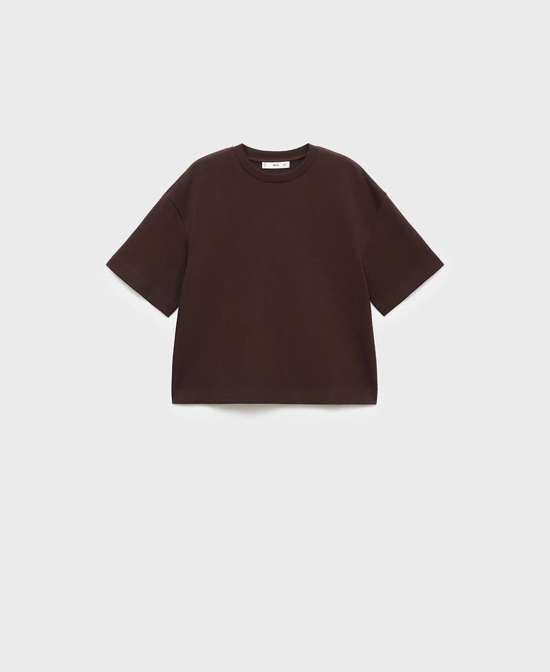 Mango Women's Oversized Cotton T-Shirt