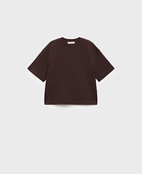 Mango Women's Oversized Cotton T-Shirt