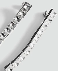 Mango Women's Crystal Pendant Earrings