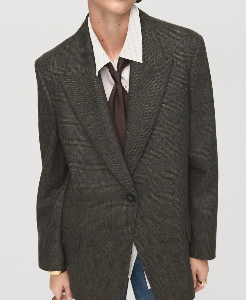 Mango Women's Wool Suit Jacket