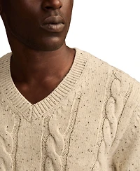 Lucky Brand Men's Cable V-Neck Sweater