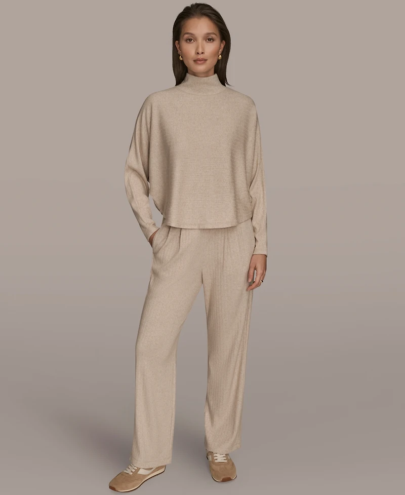 Donna Karan Weekend Women's Mock Neck Crop Top